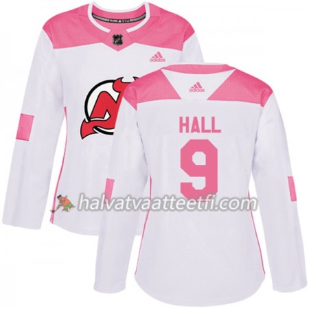 Naisten NHL New Jersey Devils Pelipaita Taylor Hall 9 Adidas 2017-2018 Valkoinen Vaaleanpunainen Fashion Authentic Naisten NHL New Jersey Devils Pelipaita Taylor Hall 9 Adidas 2017-2018 Valkoinen Vaaleanpunainen Fashion Authentic